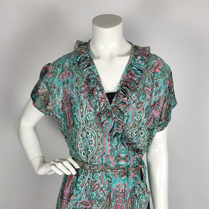 Indian wrap dress with frills, made ...